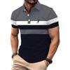 Мужская летняя повседневная спортивная рубашка поло с коротким рукавом, мужская рубашка поло на пуговицах с принтом логотипа и лацканами, модная облегающая рубашка поло