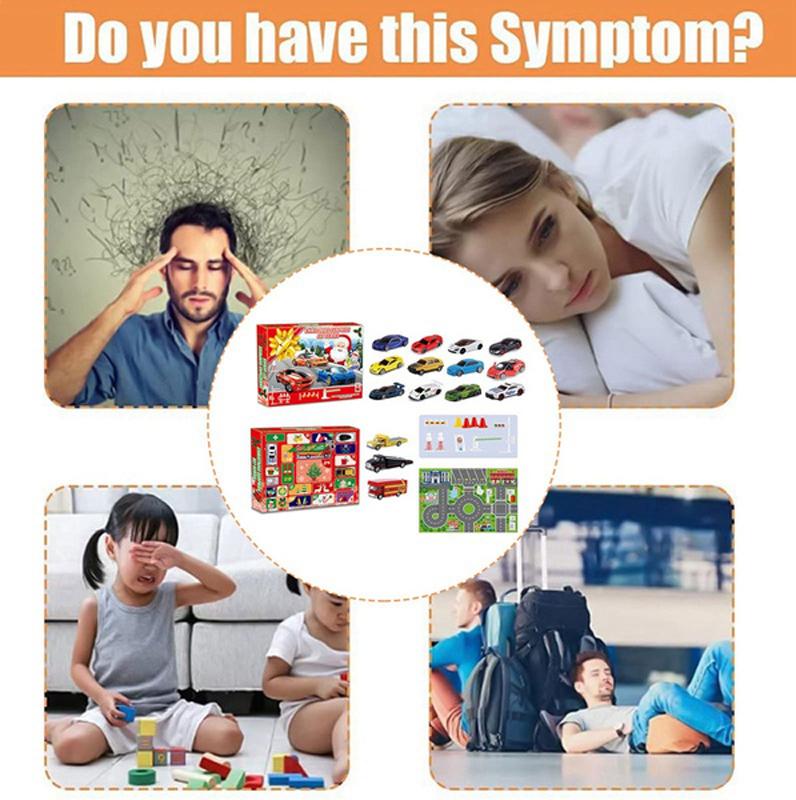 Christmas Calendar Countdown 24 Days Car Toy Set Christmas Advent Calendar Blind Box Toy Gift For Children Navidad Natal Kerst