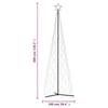 Christmas Tree Cone Warm White 500 LEDs 100 x 300 cm