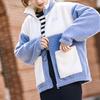 Anta Спортивная куртка Lifestyle Series из овечьего флиса с воротником-стойкой, женская куртка Willow-Blue 162148725-1
