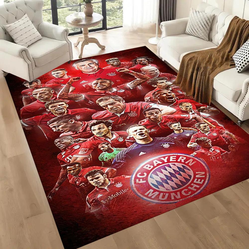 Bayern Munich Area Rug Design for Outdoor Study room Dormitory Entryway Anti-slip Rug Decorate Offices Wedding Party Gift