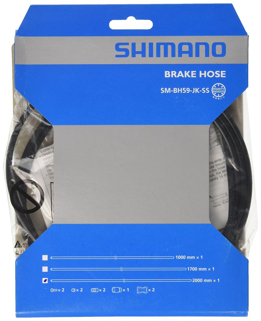 SHIMANO Disc Brake Hose SS Black 2000mm for MTB ESMBH59JKL200 SM-BH59