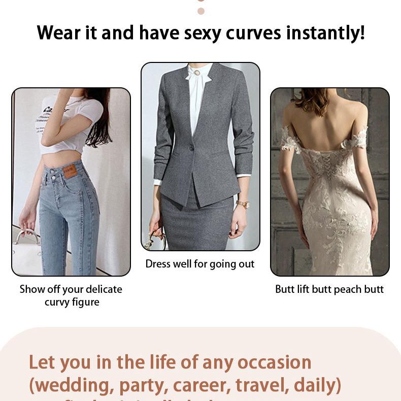 Тонкое нижнее белье с низкой талией и подтяжкой ягодиц с губчатым ковриком Fengqi для формирования бедер