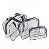 Brand Design Transparent Makeup Bag Thickened PVC Cosmetics Storage Bag Waterproof Travel Portable Toilet Bag Set
