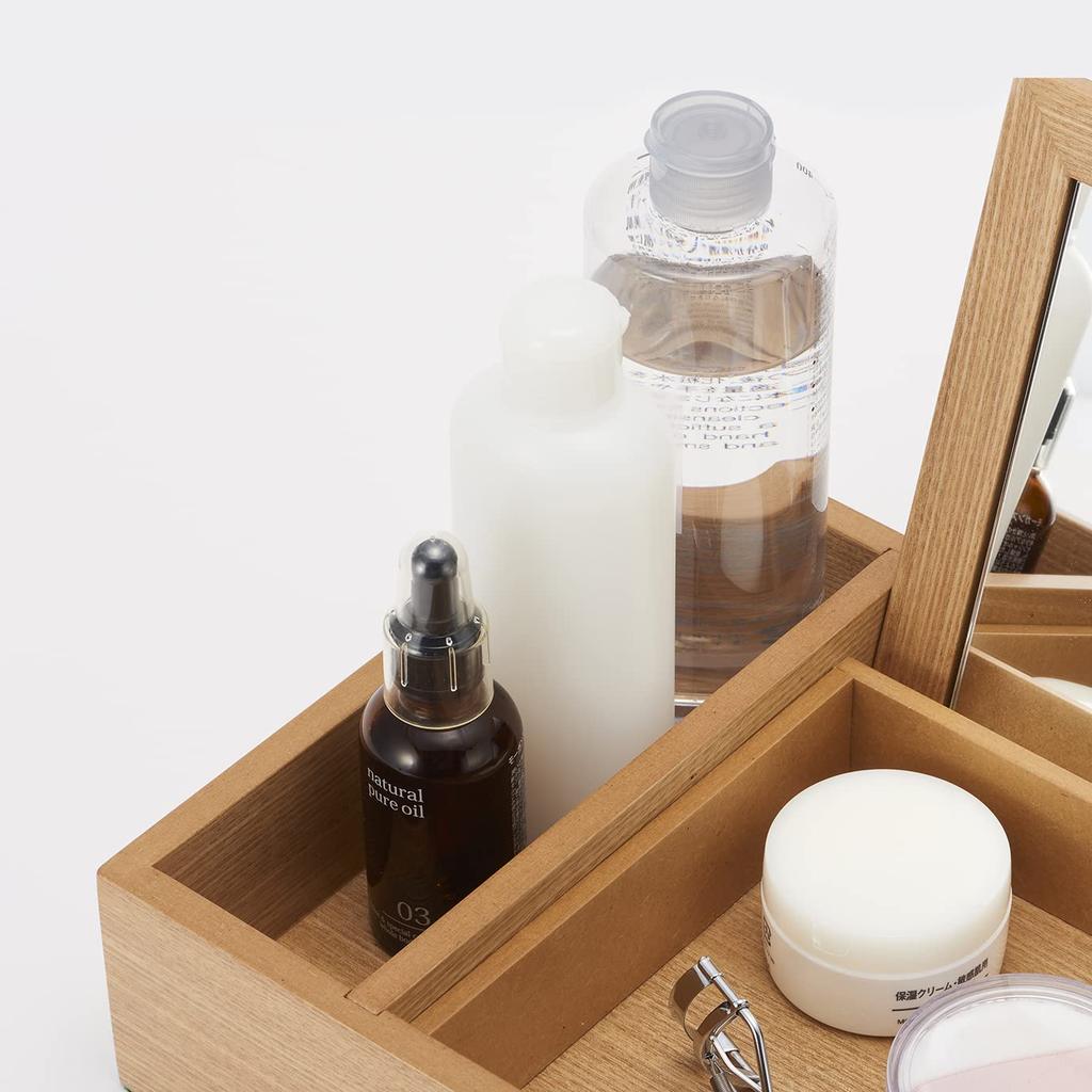 Chatani Sangyo Makeup Box Natural Wood X X H7cm In Made In Japan W35.5 D21.5 "Made Japan" 17-514