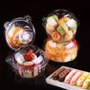 50 PCS Super Value Transparent Plastic Cake Boxes With Lids - Perfect For Muffins, Mousse, Pastries And Sandwiches For Parties