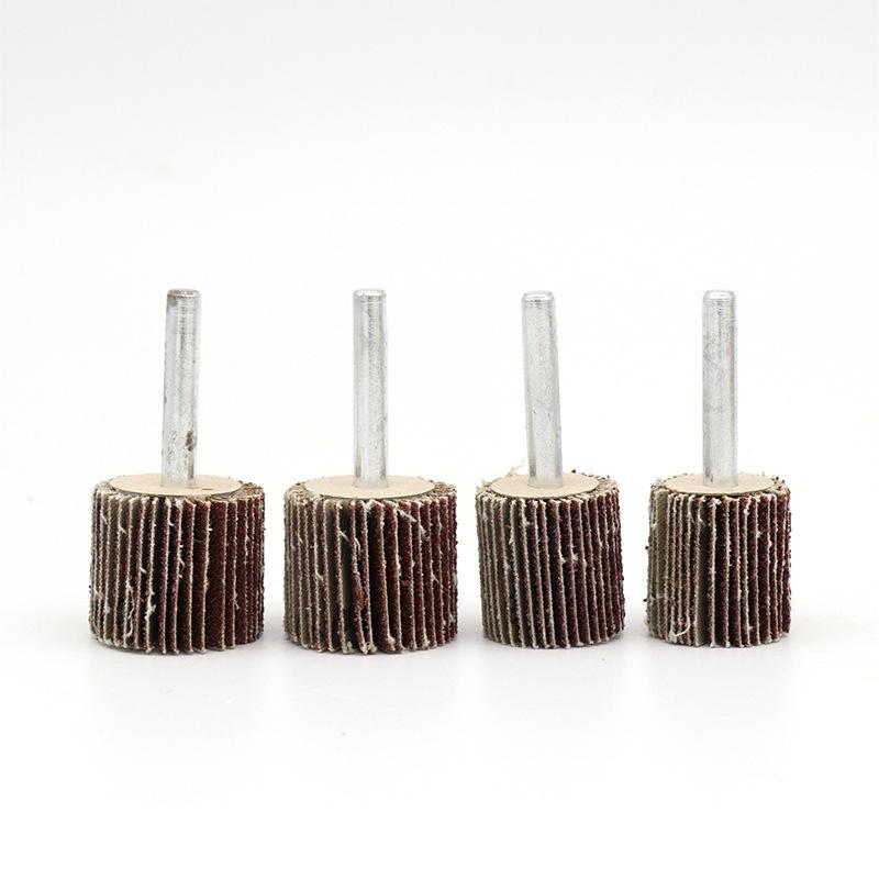10 шт. 6 мм на хвостовике полировальный круг для деревообработки, металлообработки, шлифовальная головка для сверла с зернистостью 80 #, наждачная бумага, шлифовальный клапан