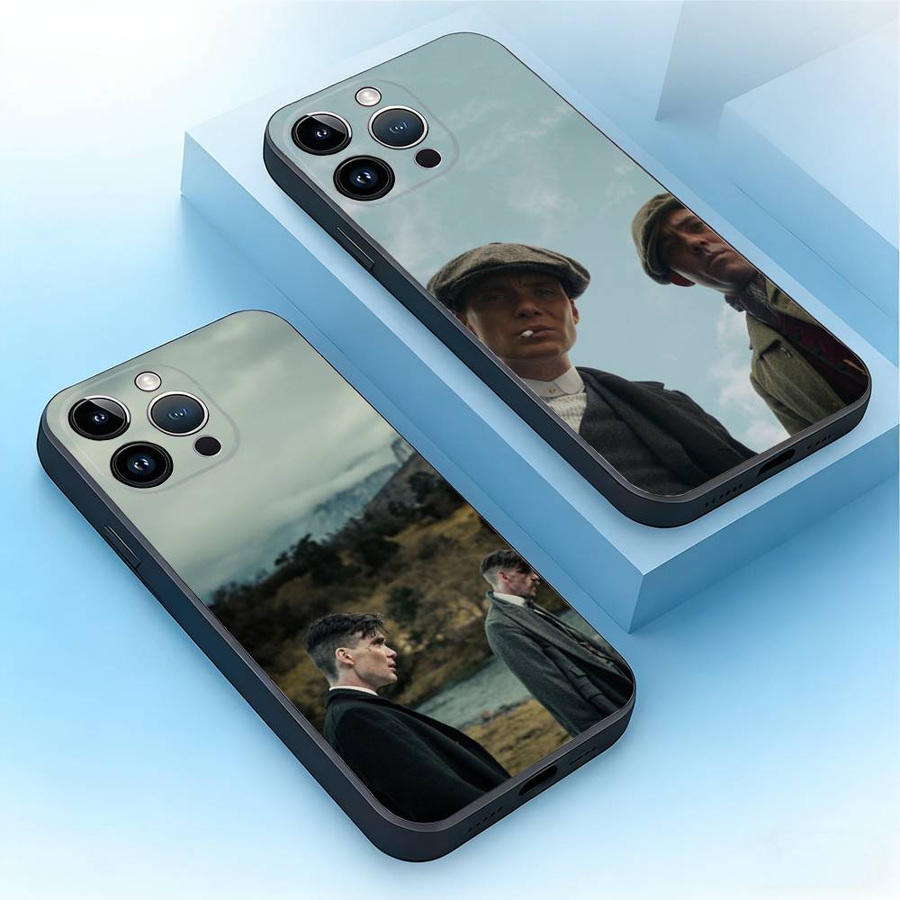 Peaky Blinders Phone Case For iPhone 17,16,15,14,13,12,11,Air,XR,Pro,Max,Plus,mini,SE Silicone Black Cover
