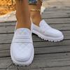 Spring Autumn New Casual Shallow Mouth Comfortable Elegant Low Heel Loafers Round Toe Square Heel Fashion Women's Shoes