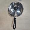 Stainless Steel Saucepan Milk Noodle Pan Pot with Glass Lid Kitchen Cooking Tool