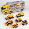 Truck Carrier Toy Set With 6 Die-cast Vehicles Truck Toys Cars For Girls Boys Toddlers
