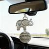 Слоник Дружба Украшение Подвеска для машины Украшение Истинное Сестринство с Вдохновляющими Словами Дизайн ручной полировки Символизирующий Вечный Кулон