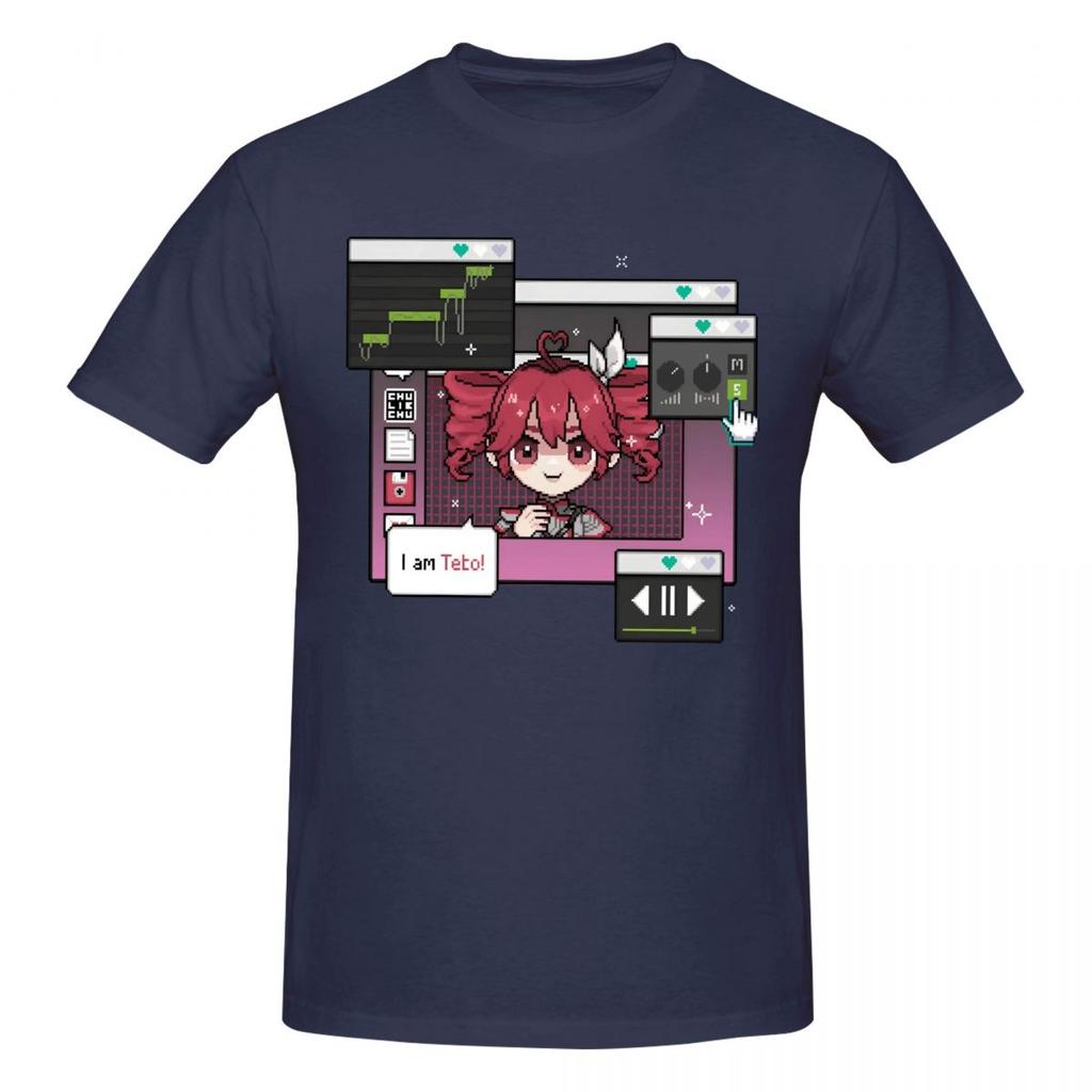 Unisex Kasane Teto Fun T Shirt Vintage Cotton Anime Shirt