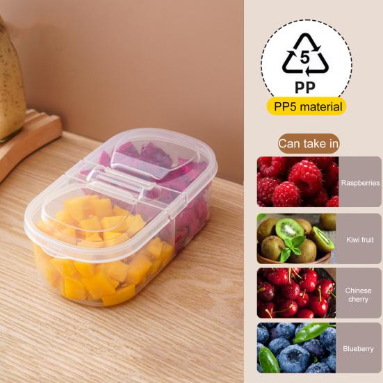 10 шт. прямоугольный контейнер для хранения продуктов, безопасная коробка для хранения в холодильнике, герметичный контейнер для продуктов с одной крышкой, легко моется, универсальный органайзер для холодильника