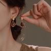 Нерегулярные складки Майяра капли воды висячие серьги для женщин геометрический кулон ухо свадебные украшения подарок