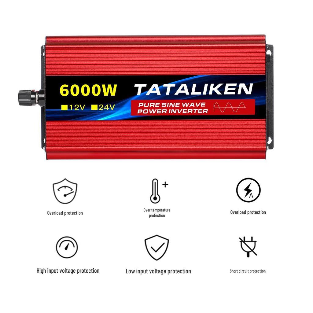 Pure Sine Wave Inverter 1600W-10000W, 12V/24V to 110V/220V