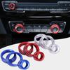 Air Condition Knob Audio Volume Control Button Circle Decoration Trim Ring Cover For B+W 1 2 3 3GT 4 Series X1(With AUTO Button)