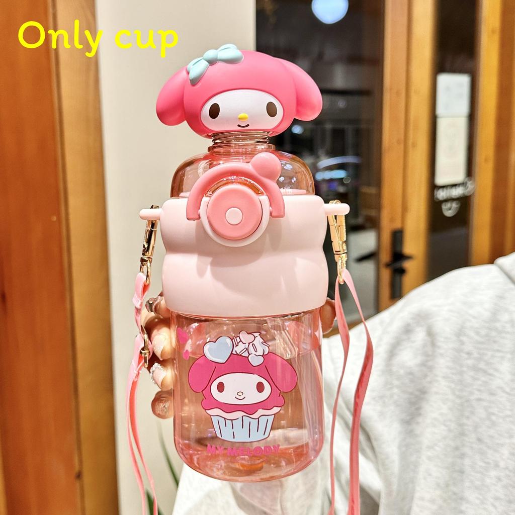 Многоразовая бутылка для воды Sanrio Melody из Tritan с герметичной крышкой для детей и взрослых