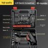 Rechargeable Electric Screwdriver Set - 48 Pieces Mini Automatic Toolbox for Household Use