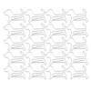 20PCS Mini Iron Paperclip Silver Dog Shape Bookmark File Notebook Clip Office Supplies
