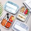 Многосекционный бенто-бокс из нержавеющей стали - Без смешивания вкусов, Безопасен для микроволновой печи, Идеально подходит для студентов и офисных работников, Портативное решение для обеда