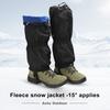1 Pair Snow Shoe Covers Leg Gaiters Waterproof Adjustable Windproof Snow Boot Gaiters One Size Unisex Adult Children Winter Hiking Walking Hunting
