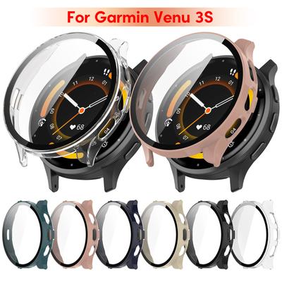 Защитный чехол для часов Venu 3S с защитной пленкой для экрана, Полностью закрывающая противоударная оболочка, Защита от царапин
