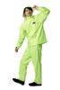 [Document] Men's Rain Suit, Waterproof Jacket & Pants Set, Full Mesh Lining, All-Mind Suit, Flash Green, Size 3L