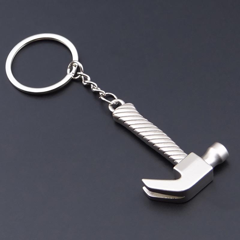 Практичные инструменты, брелки, кольца, держатель, подвески, молоток, отвертка, гаечный ключ, подарочные аксессуары