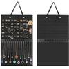 Jewelry Storage Hanging Bag for Earrings, Studs, Necklaces, and Rings - Felt Material, Wall-Mounted