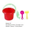 1Set Beach Toy Large Capacity Leak-proof Easy-using Cute Sand Bucket Spade Scoop Set for Children