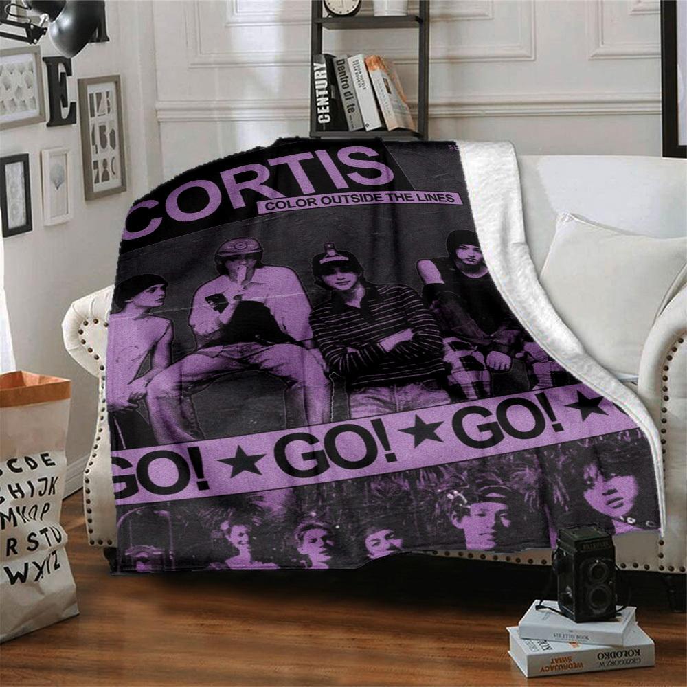 1 шт. CORTIS, Плед в стиле K-Pop, Легкий фланелевый плед, Плед для дивана, кровати, путешествий, кемпинга, гостиной, офиса, дивана