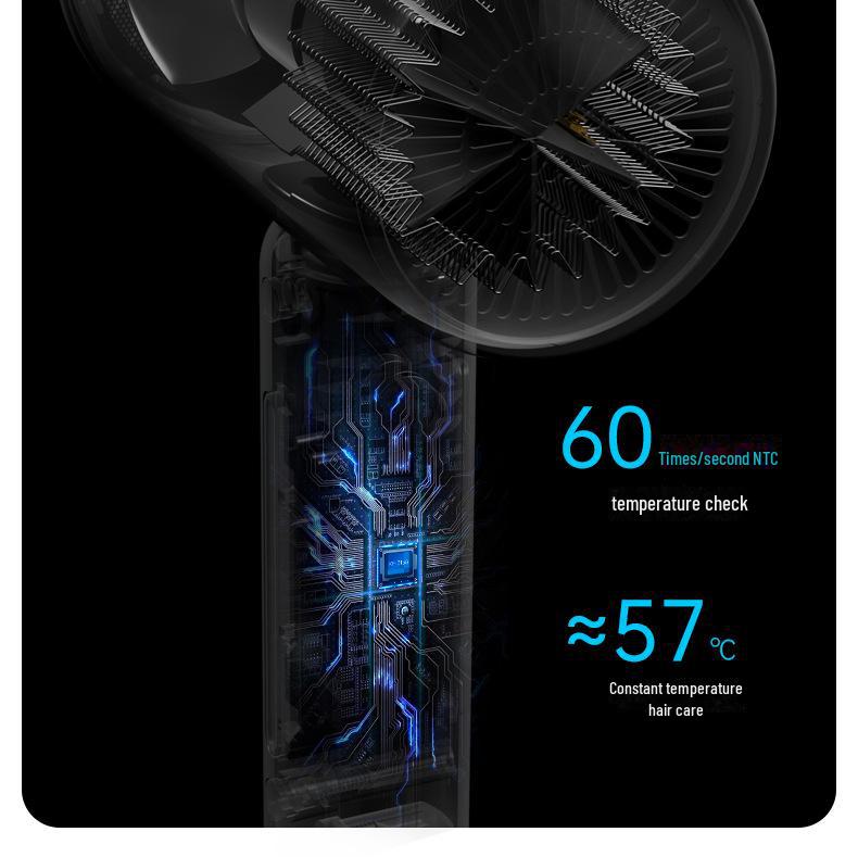 Фен высокой мощности Kangfu: Отрицательные ионы, быстросохнущий, сильный ветер для дома и путешествий