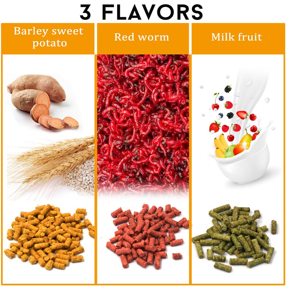 MNFT 1 Bottle About 300 Pcs Smell Grass Carp Baits 3 Flavors Coarse Fishing Baits Fishing Lures Artificial Baits & Rubber Bands