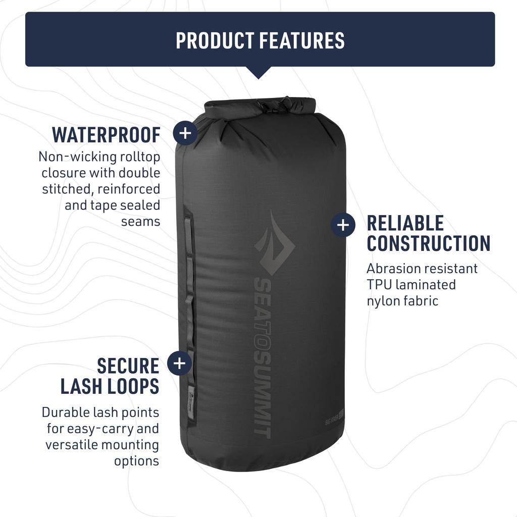 Sea to Summit Гермомешок Big River 35 л, черный