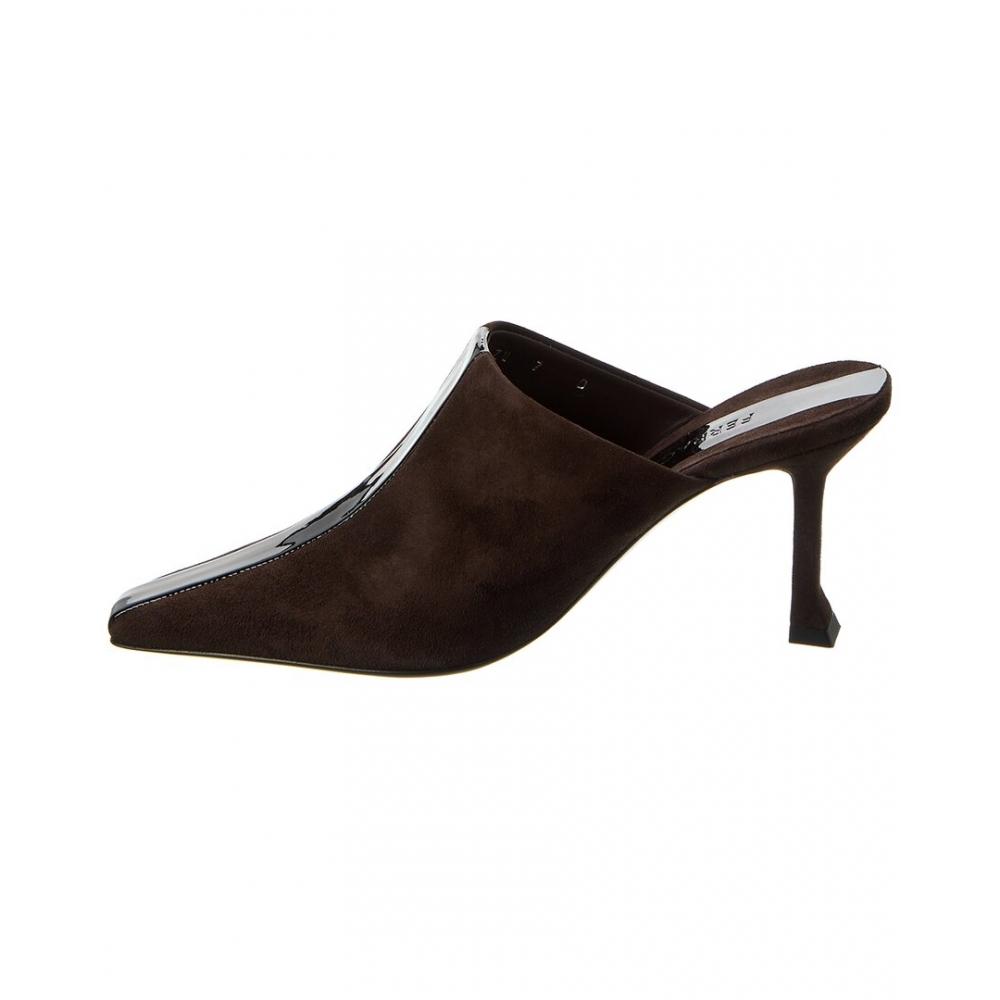 Salvatore Ferragamo Ferragamo Graph Sophye Suede Mule Brown