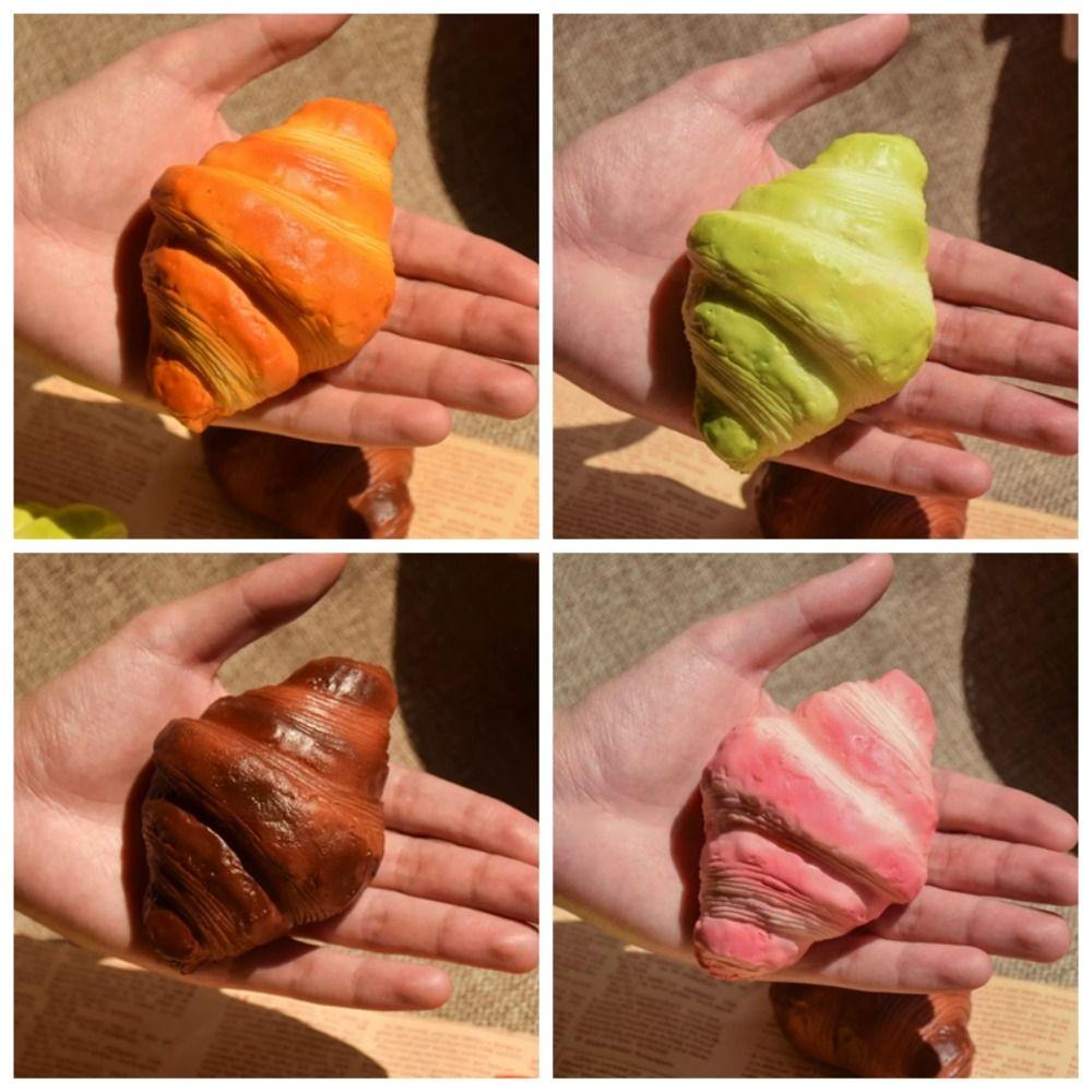 Slow Rising Croissant Squishy Toy Simulation Soft Rebound Toys Artificial Bread Fake Kids Adults