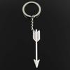 Fashion Keychain 64x11mm Arrow Bronze Silver Color Pendants DIY Men Jewelry Car Key Chain Ring Holder Souvenir For Gift