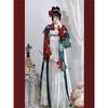 Chinese Tang Dynasty Style Print Restored Hanfu One-piece Chest-length Skirt Suit For Women