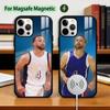 Чехол для телефона со звездой спорта С-Стивеном Карри для iPhone 17, 16, 15, 14, 13, 12, 11 Plus, Pro, магнитный для Magsafe, беспроводной зарядки