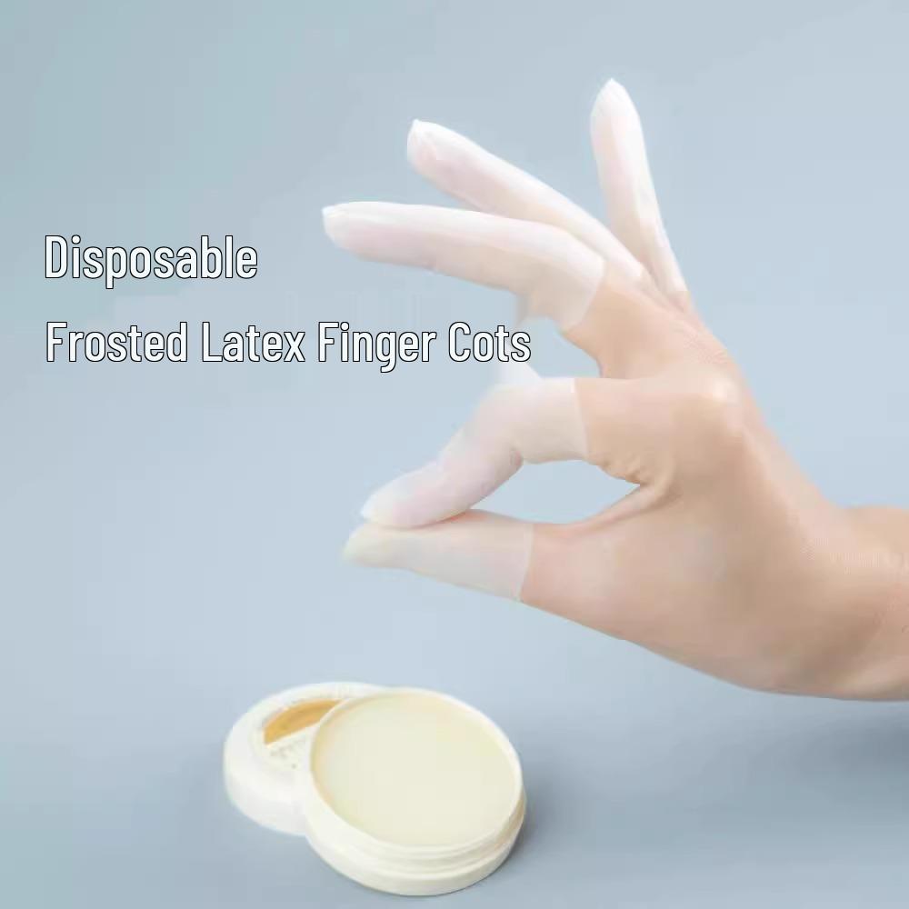 Moisturizing Latex Finger Cots: Disposable, Anti-Cracking, Anti-Dry, Frosted, Waterproof, Anti-Freeze Fingertip Sleeves.