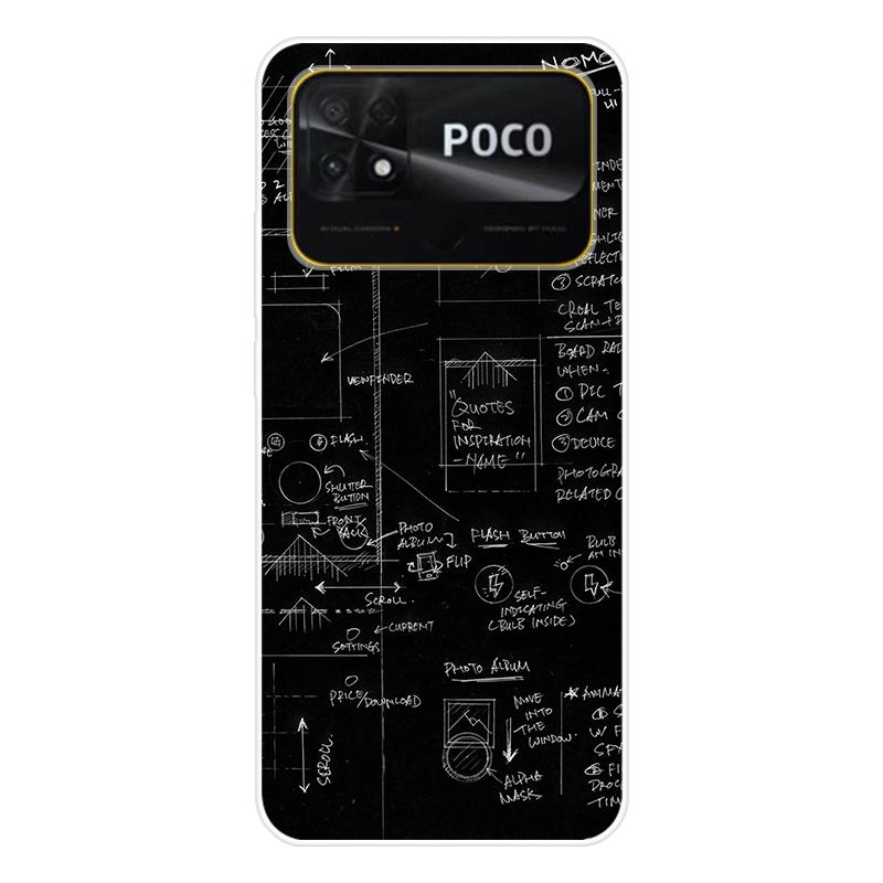 Для Xiaomi Poco C40 C 40 Чехол Мягкая силиконовая задняя крышка Мультяшный чехол для телефона Разнообразие