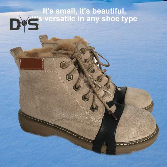 1 пара цепких захватов для льда, 5-шиповые снежные захваты, шипы для ботинок, противоскользящие кошки, чехол для лыжной обуви для походной обуви