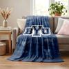 BYU Cougars blanket Flannel Blanket Soft Cozy Plush Throw for Sofa Bed Lightweight Home Decoration