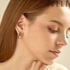 14K Twist One-Touch Earrings (Gold Pin) ELGPEE410