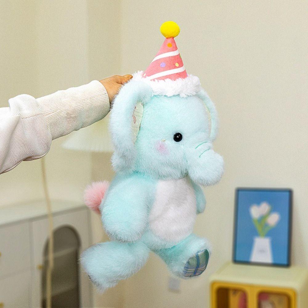 Fluffy Cartoon Elephant Plush Toys Soft Elephant Plush Toys Elephant Plush Doll Boys Girls