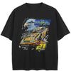 Streetwear Racing Car Graphic T-Shirt Cotton Unisex Tops Tees Summer Short Sleeves T Shirt
