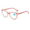 New Fashionable Cat Eye Women'S Reading Glasses High Quality Light Luxury Style Neutral Anti Blue Light Presbyopia Glasses