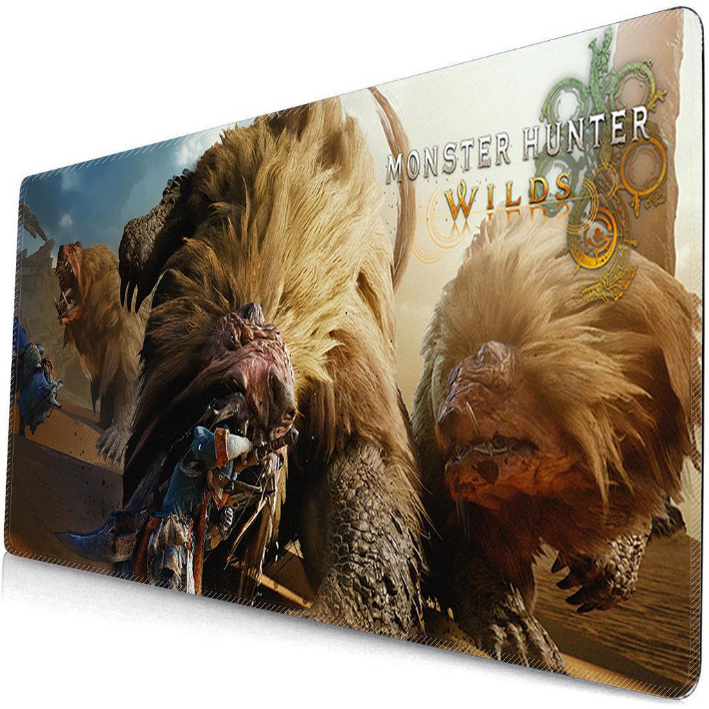 Большой игровой коврик для мыши Аниме Hunter Wilds Коврик для мыши Monster ACG Коврик для мыши Игровой Профессиональный Ryūko Нескользящий коврик для клавиатуры Настольный коврик