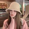 Осень и зима новая шляпа женская имитация норки модная надпись лейбл панама универсальная зимняя утолщенная термо-шляпа